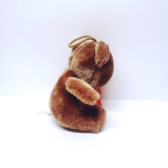 Paul Imports Teddy Bear Tan Plush German Ribbon Hanger Stuffed Animal 4.5" - Picture 4 of 9
